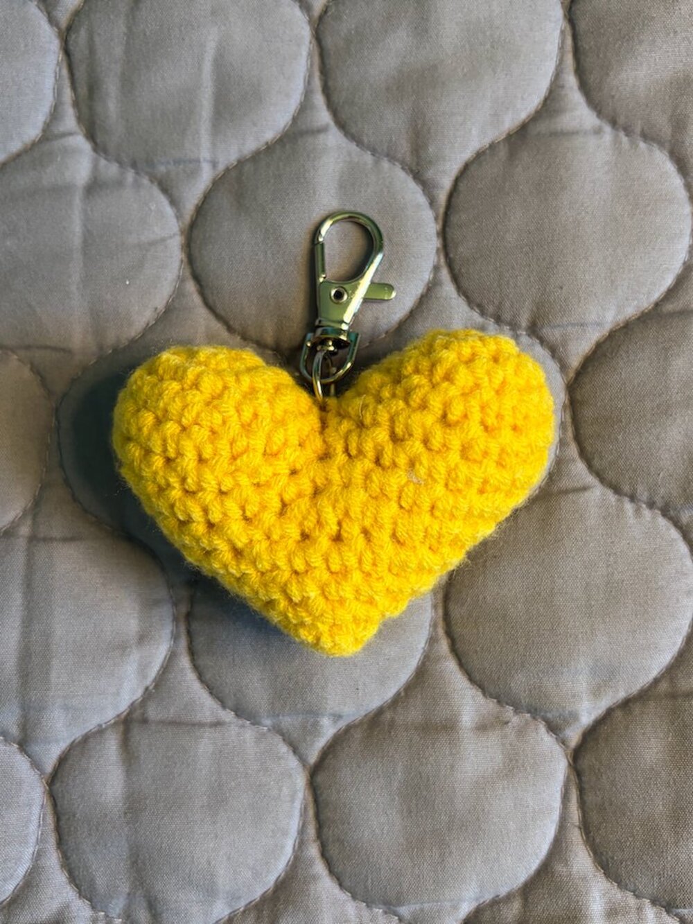 Yellow Heart Keychain